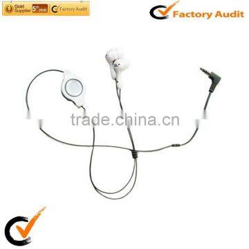 white waterproof phone or MP3 earphone