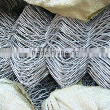 Zinc coated chain link fence