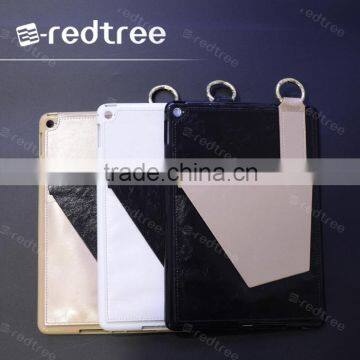 New arrival Foldable Stand card holder Leather Case For iPad tablet case