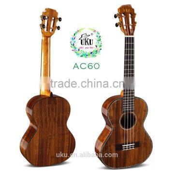 import wholesale 26" tenor high quality solid ukulele with ukulele bag