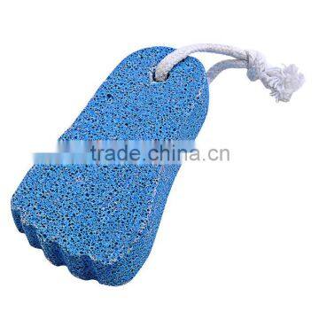 Exfoliate pumice stone blue colour with foot shape