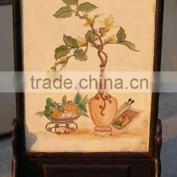 chinese antique beautiful drawing screen