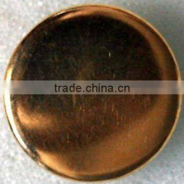 blank gold metal buttton
