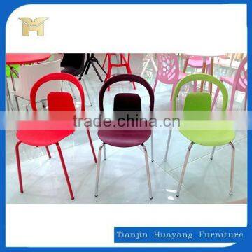 PP Seat And Back Metal Restaurant Chair Cheap, HYH-9122