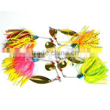Kmucutie Spinner Bait 17.4g Lead Head Pvc Skirts Fishing Bait for Freshwater Fishing photo-6