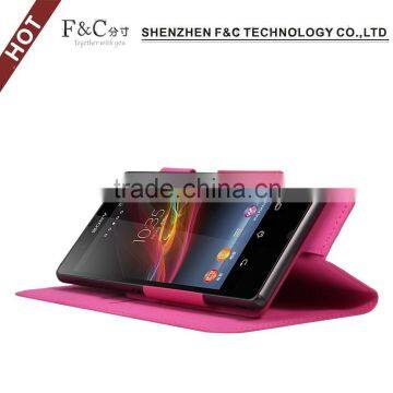 Factory Price Universal Wallet PU Leather Stand Mobile Phone Case With Clip photo-5