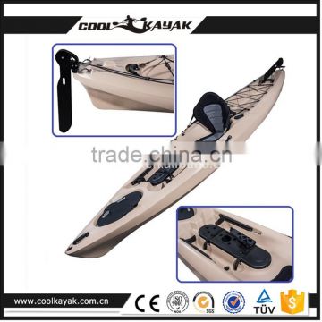 Non inflatable cheap canoe kayak accessories aluminum rudder with pedal apply to boat Made in China