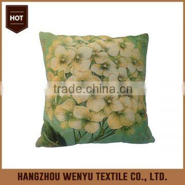 wholesale custom printed linen cushion cover 45x45