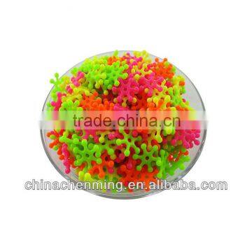 fashion acrylic snowflake beads with bright color