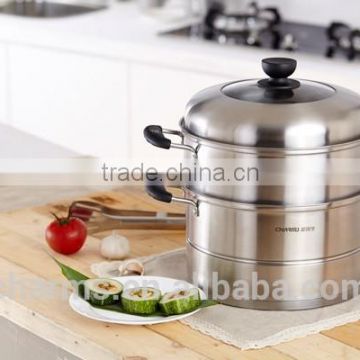 straight bottom stainless steel steamer for infrared oven