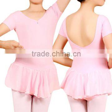 girls leotard with chiffon skirt ballet leotard dance SL041