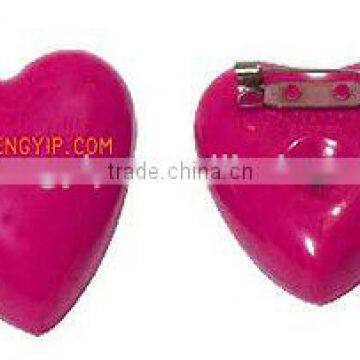 heart-shaped flashing badges the surface and the back