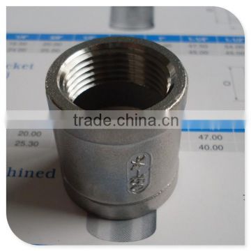 2" Female to 2" Female 316 stainless steel threaded coupling pipe NPT