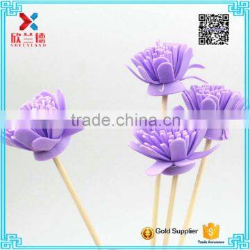 fancy purple sola flower bottle aroma oil reed diffuser for gifts