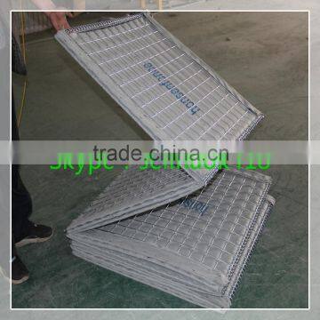 Galvanized Gabion Military Hesco Blast Wall/water flood provention barrier