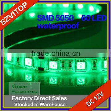 LED Light Strip 5050 60LED Per Meter 5meter a Roll Base Red Black Wire PC Board PU Waterproof Lamp Color Red Yellow Blue Green photo-3