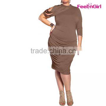 New fashion plus size evening dress for fat women