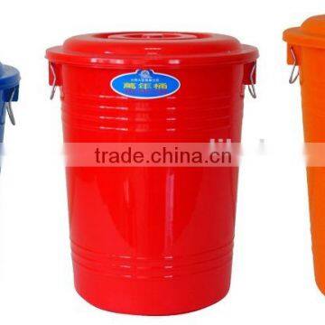 High capacity plastic barrel/bucket with lid (46L/56L/66L/86L/106L/140L)