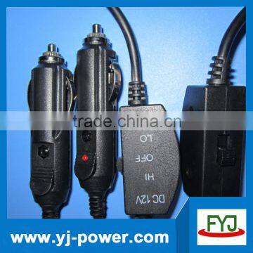 car cigarette lighter cable Charging with switch car line