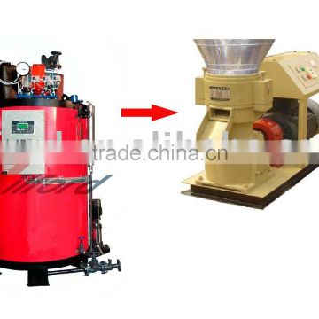 Boiler attached-- Sawdust Pellet Mill