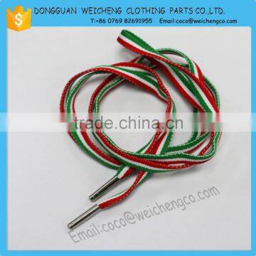 Different material and style shoelace metal stopper with logo