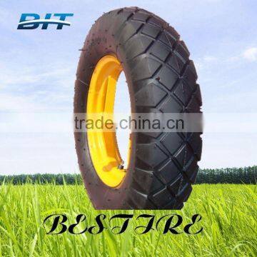 Top Quality 400-8 Diamond Pattern Wheelbarrow Wheel photo-4