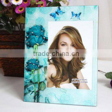 factory wholesale glass mirror photo frame for gift