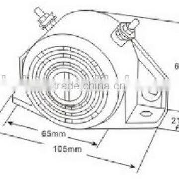 White Noise Reverse Alarm DC12V~ 24V,with CE and Rohs photo-2
