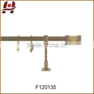 F120135 metal iron square curtain rods set