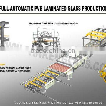 Bulletproof Glass Production Line Safety Glass Production