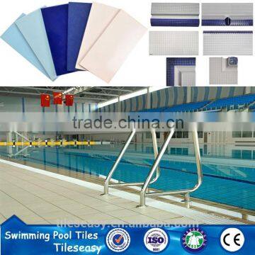Foshan Manufacturer Light Blue Color Swim Pool Tiles Size photo-6