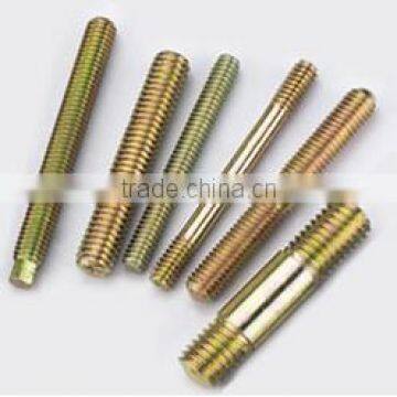 Stainless fasteners zinc plated double head bolt M6-M36