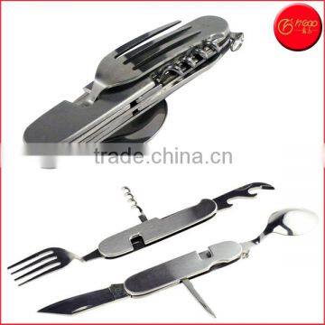 7-IN-1 Multi-Functional Camping Tool Camping Cutlery 4-Inch Camping Stainless Steel Detachable Knife