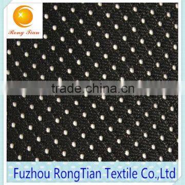Wholesale Black Polyester Tricot Shinny 100D Small Hole Knitting Mesh Fabric photo-4