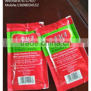 70g tomato paste with pouch