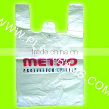 biodegradable vest carrier bag for supermarket