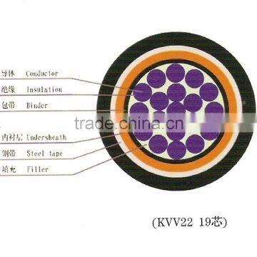 Multi Core PVC Insulation PVC Jacket Steel Tape Armoured Control Cable