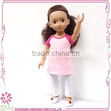 New Fashion Factory Supply Plastic Kids Girl Toy 18 Inch Gift Doll