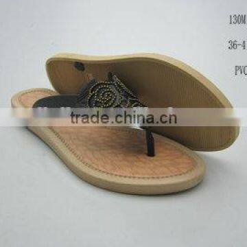 Fashion PCU Women Slippers for Summer with Flower 2014