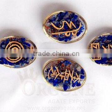 Wholesale Lapis Lazuli Orgone Oval Usai Reiki Set : Orgonite Manufacture Khambhat