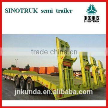 2015 3 Axles Low Bed Semi Trailer/ Heavy Equipment Transport Trailer