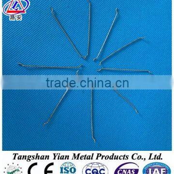 Easy mixing steel fibers , hook end single type steel fiber