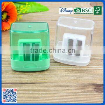 2016 new design two hole sharpener for school