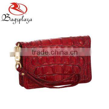 WA9014 OEM deisgner fashion red passport crocodile bag lady wristlet wallet