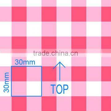 nylon spandex red plaid fabric for swimwear