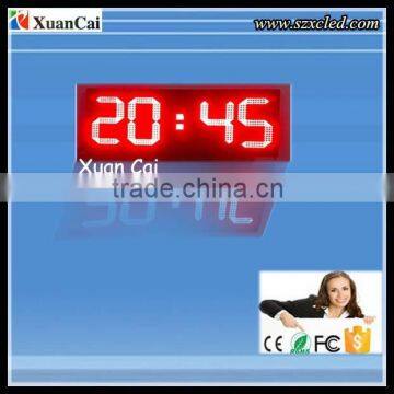 Outdoor red 8 inch LED digital /date/TIME/Tempreture/numerical display