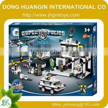 Wange POLICE SERIES Policeman bureau enlighten kids toys building blocks