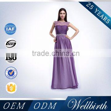 See-Through Backless Lace And Chiffon Lavender Mother Of The Bride Dress photo-5