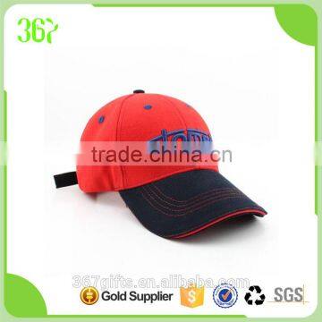 High Quality Promotional 3D Embroidery Baseball Cap with Brass Buckle