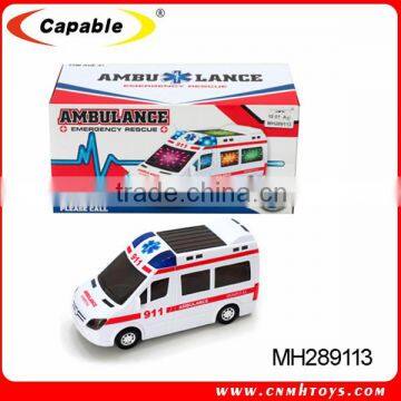2016 BO Bump and go Ambulance Car Toy With Music and 3D Light
